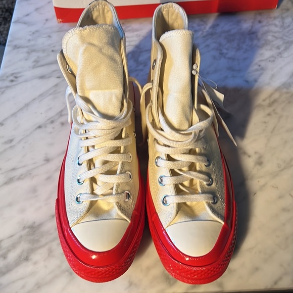Comme Des Garcons Converse Chuck 70 Pristine Red - Picture 3 of 7